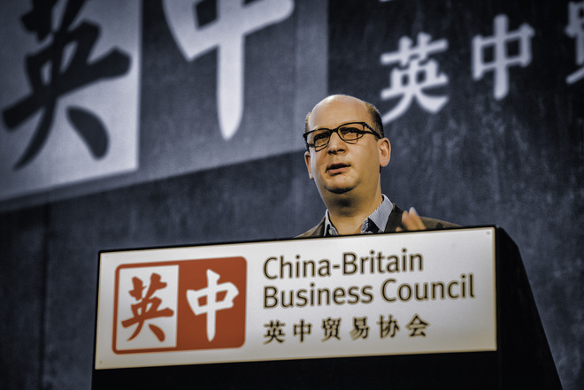 David Roth speaking at the China-Britain Business Council